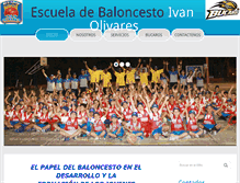 Tablet Screenshot of escueladebaloncestoivanolivares.com